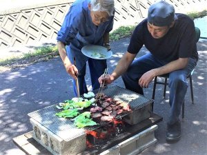 BBQの様子1