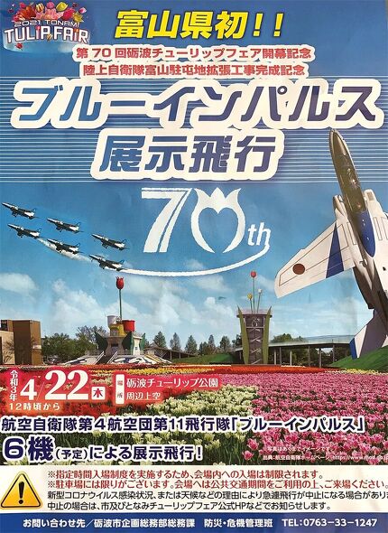 展示飛行ビュースポットリーフレット